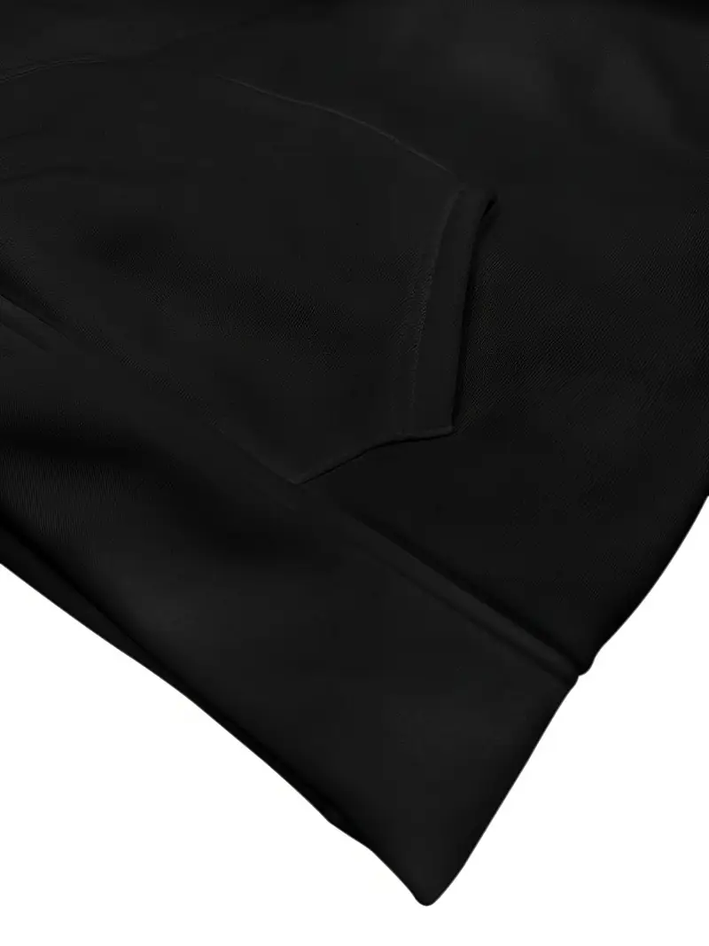 Y2K-Inspired Black Hoodie