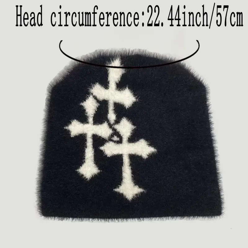 Y2K Hip-Hop Plush Beanie