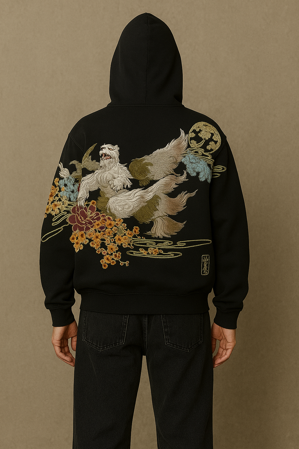 Y2K-Inspired Black Hoodie