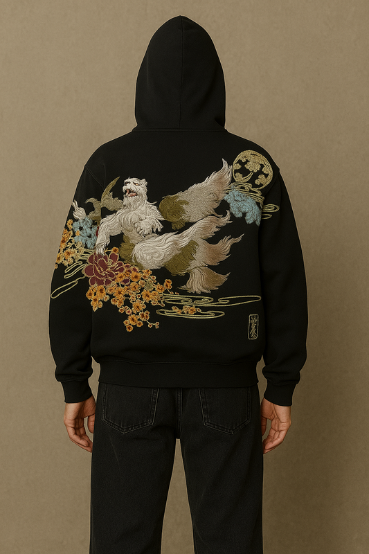 Y2K-Inspired Black Hoodie